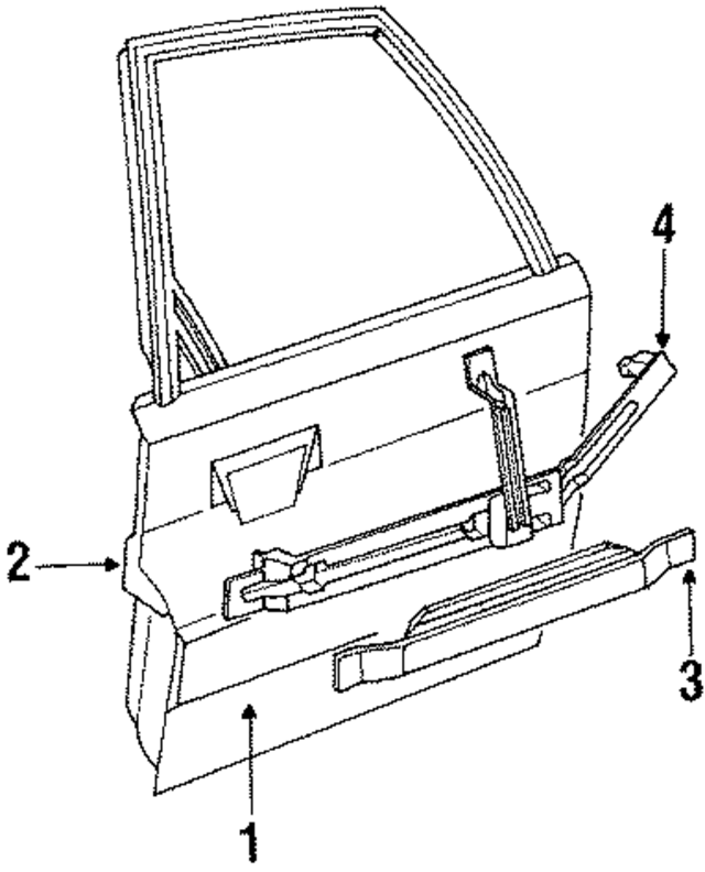441833051C - Body: Door Shell for Audi Image