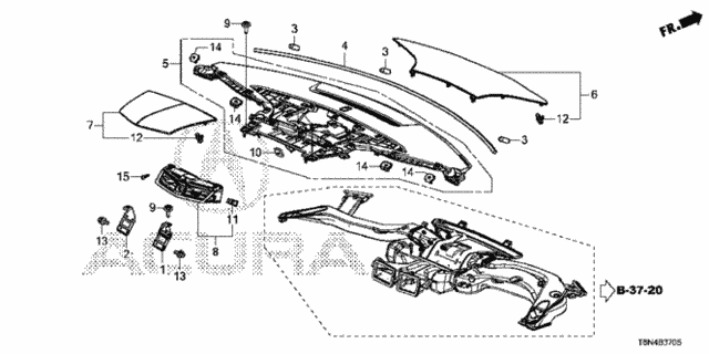Instrument Panel (Center) for 2020 Acura NSX #0
