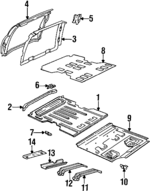 10064655 - Body: Seat Reinforced for Chevrolet: Lumina APV | Pontiac: Trans Sport Image