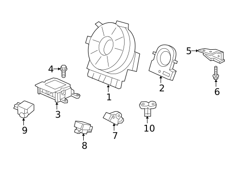 Air Bag Components for 2024 Honda Passport #1