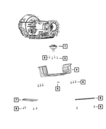 68103111AC - 8HP70; 8-Speed; Automatic Transmission: Transmission Mount Isolator for Mopar Image