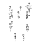 6509377AA - Electrical: Hex Flange Head Bolt for Mopar Image