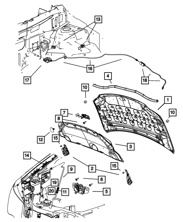 6505863AA - Body Sheet Metal Except Doors: Clip for Mopar Image