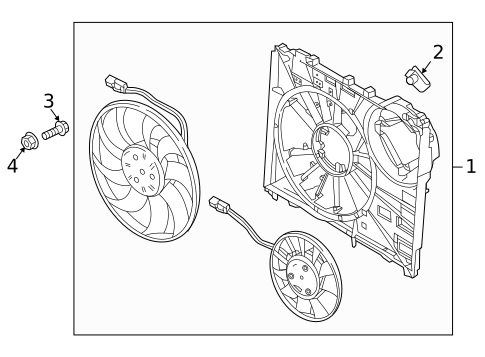 Cooling Fan for 2021 Land Rover Range Rover Sport #0