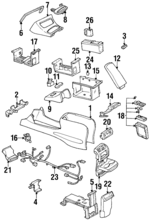 F5TZ7806024F - Body: Glove Box Door for Mercury: Mountaineer Image