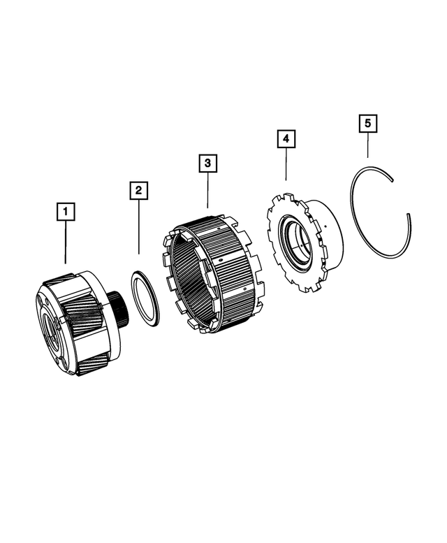 68019903AA - AS68RC; 6-Speed; Automatic Transmission: Needle Roller Thrust Bearing for Mopar Image