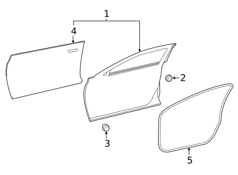 Door & Components for 2018 INFINITI QX30 #1