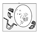 LJ7Z3600EB - : Steering Wheel for Lincoln: Corsair Image