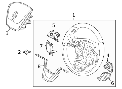 Steering Wheel for 2021 Lincoln Corsair #0