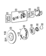 68719158AA - Brakes: Brake Mounting Bolt for Mopar Image