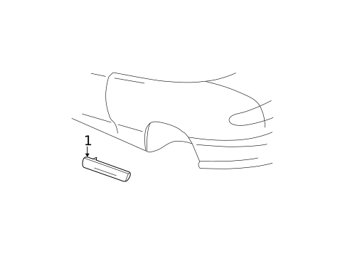 Exterior Trim - Quarter Panel for 2000 Pontiac Sunfire #0
