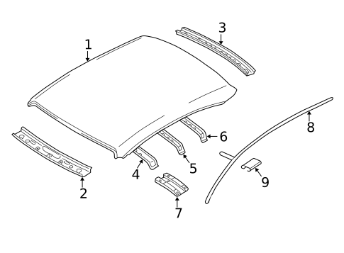 Roof & Components for 2006 Nissan Altima #0