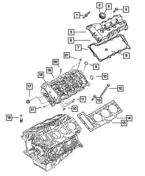 Cylinder Head for 2007 Chrysler Sebring #0