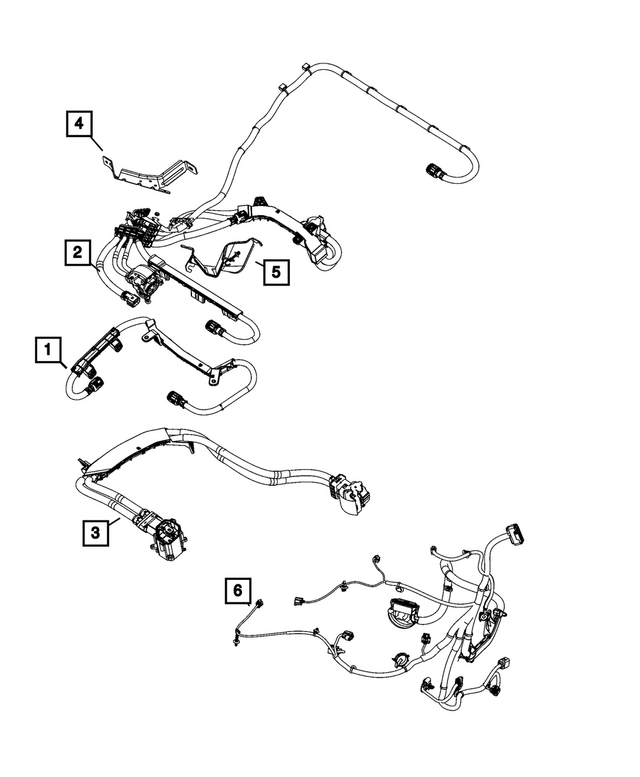 68625521AA - High Voltage Powertrain Systems: Cable Mounting Bracket for Mopar Image