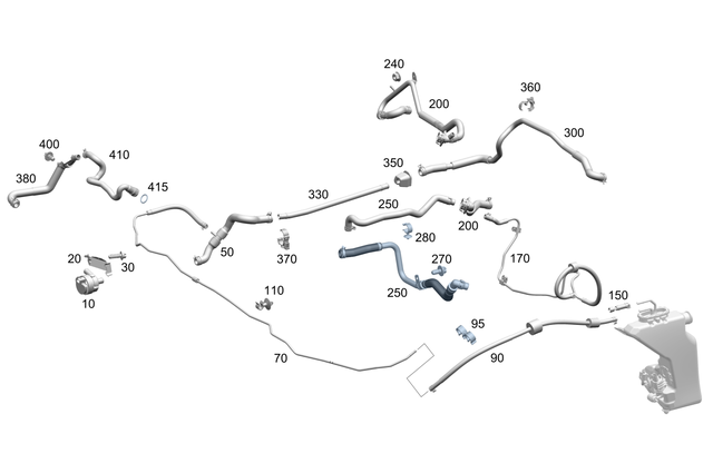 2055012520 - Heating and Ventilation: Holder for Mercedes-Benz: C350e, C400, C43 AMG, C450 AMG Image image