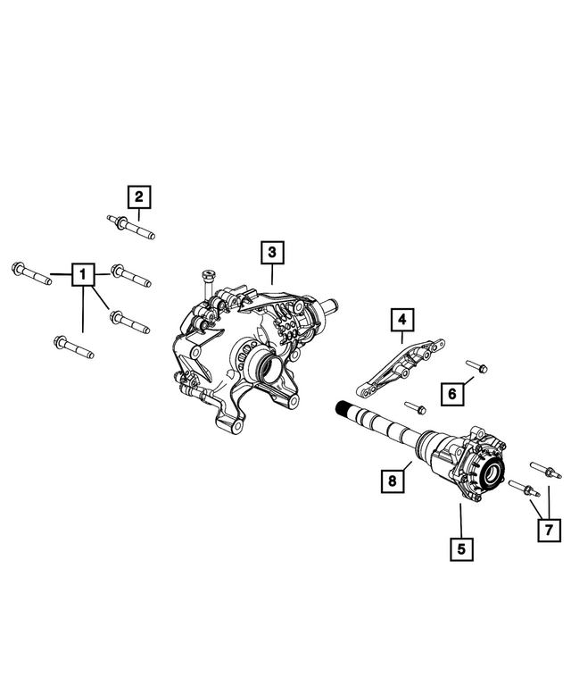 « 68425882AA – Differential and Drive Line : Support Avant Support pour Mopar Image »