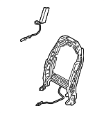 88310F2040 - Body: Seat Back Frame for Hyundai Image