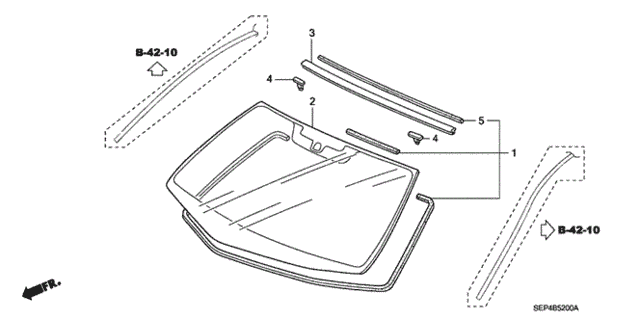 Front Windshield for 2005 Acura TL #0