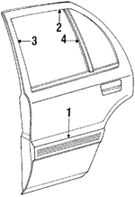 MB417305 - Body: Molding for Mitsubishi Image