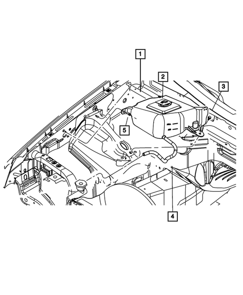 Engine Coolant Reservoir (Bottle) for 2008 Jeep Grand Cherokee #0