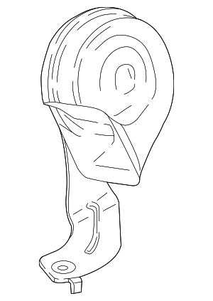 61337442770 - Electrical: High Note Horn for BMW: Alpina XB7, X5, X6, X7 Image