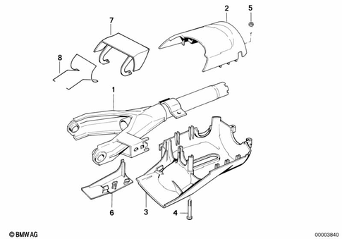Steering Column for 1992 BMW 740i #5