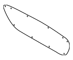 7224A143 - Body: Lift Gate Trim for Mitsubishi Image