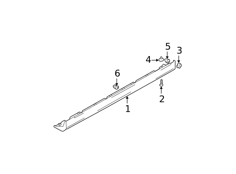 Exterior Trim - Pillars for 2004 Hyundai Sonata #0