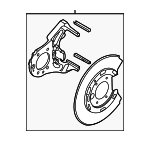 3W1Z2C220AB - Brakes: Parking Brake Adapter for Ford: Crown Victoria | Lincoln: Town Car | Mercury: Grand Marquis, Marauder Image