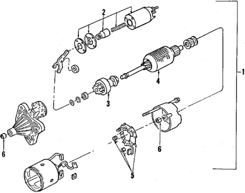 Starter for 1988 Mercury Tracer #0
