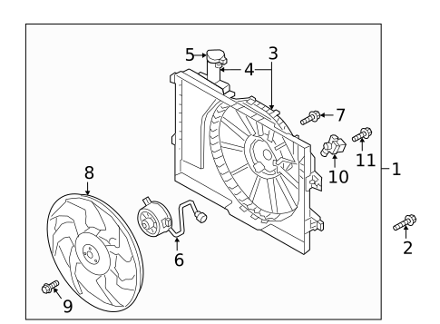 Cooling Fan for 2019 Hyundai Elantra GT #0
