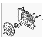 25380F2000 - Cooling System: Fan Assembly for Hyundai: Elantra, Elantra GT Image