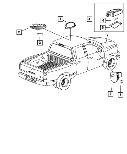 Lamps-Interior and Exterior for 2011 Ram 2500 #2