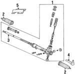 YS8Z3280AA - : Inner Tie Rod for Ford Image