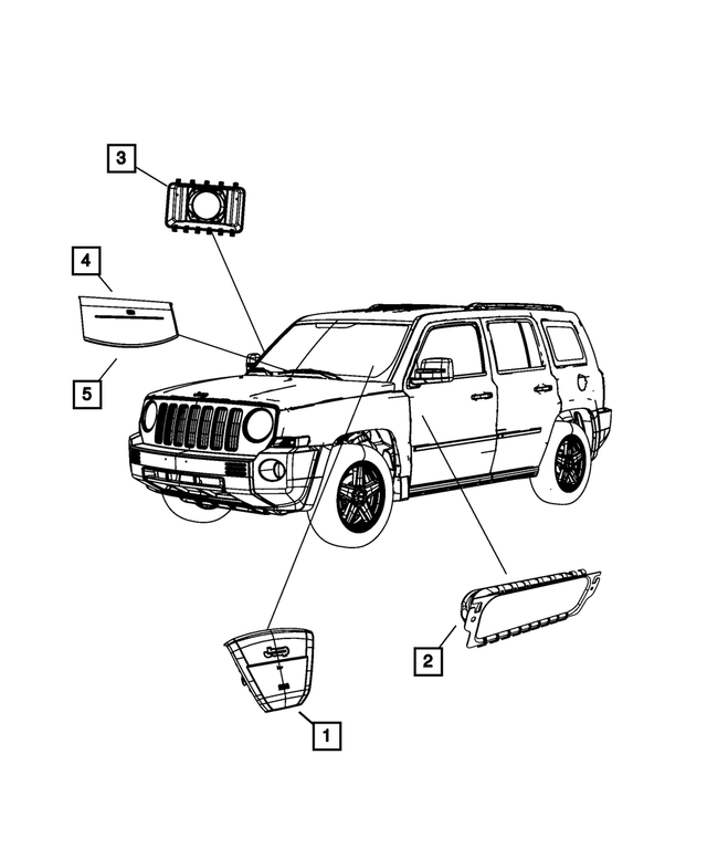 1DN88XDVAC - Restraints: Air Bag Delete Cover for Mopar Image