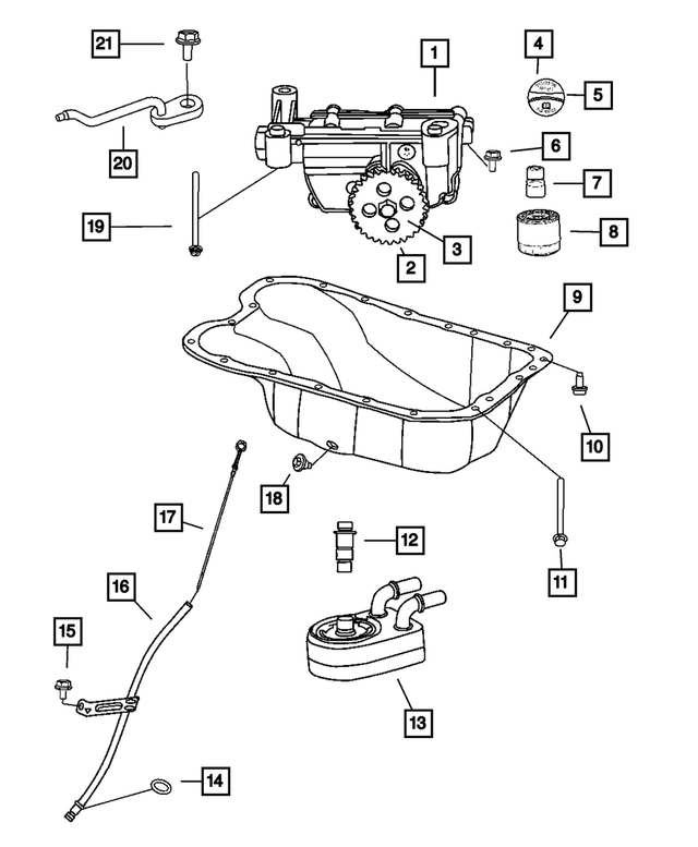 « 6508984AA – Engine 1.8L Four Cylinder : Tête Collerette Hexagonale Boulon, Montage pour Mopar Image »