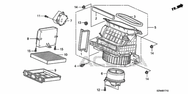 Heater Blower for 2012 Acura ZDX #0