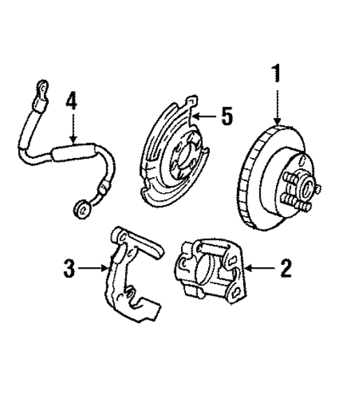 Front Brakes for 1992 Jeep Cherokee #0