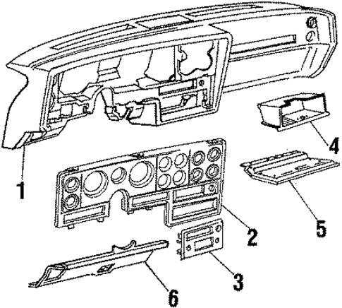 Instrument Panel for 1984 Pontiac Bonneville #0
