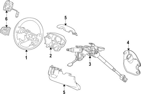 Steering Column for 2023 Honda Odyssey #0