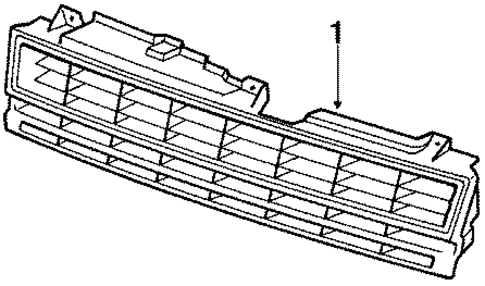 Grille & Components for 1988 Toyota Tercel #0
