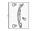 6786650020 - Body: Side Seal for Lexus: LS460, LS600h Image
