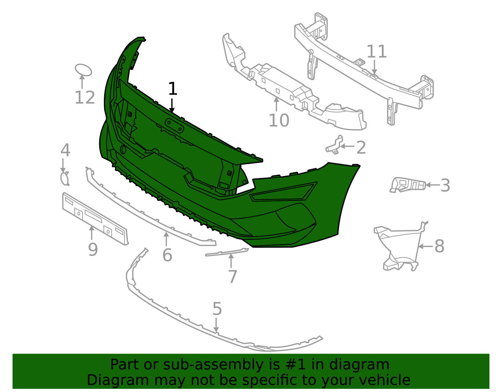 86511-F6500 - Bumper Cover 2020 Kia Cadenza | Kia.Parts Store
