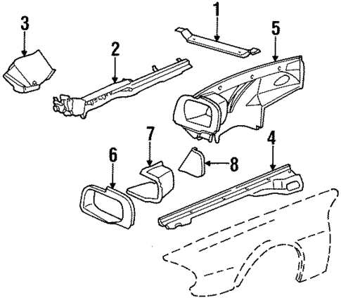 Structural Components & Rails for 1985 Jaguar XJS #0