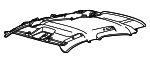 LJ8Z5851916GH - Body: Headliner for Ford: Mustang Mach-E Image