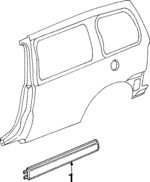 10240197 - Body: Body Side Molding for Oldsmobile: Silhouette Image