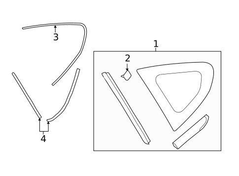 Glass & Hardware for 2023 Subaru Crosstrek #0