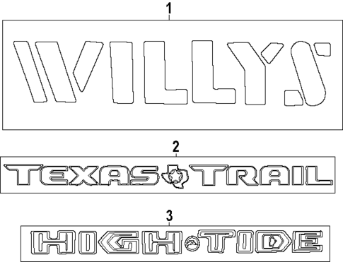 Exterior Trim - Hood for 2025 Jeep Gladiator #0