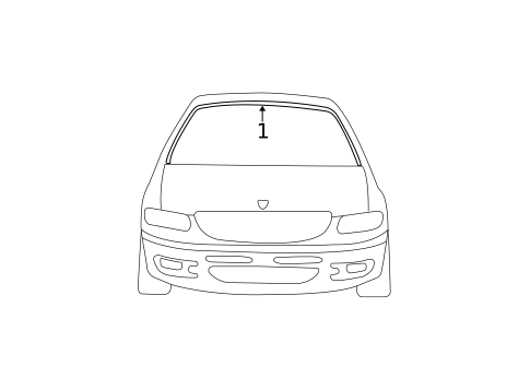 Reveal Moldings for 2001 Chrysler Town & Country #0