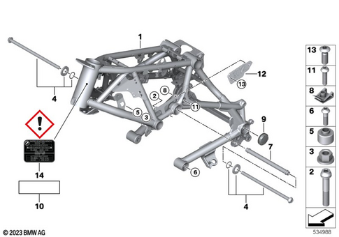 Motorcycle Frame for 2025 BMW-Motorrad R 12 #0